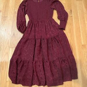 Baltic Born - Elegant Burgundy Dress- Medium